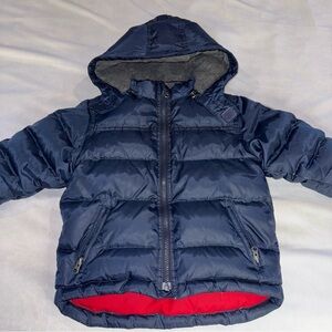 Baby GAP Jacket Kids Navy Puffer Winter Coat Down Filled Sz 3 Years